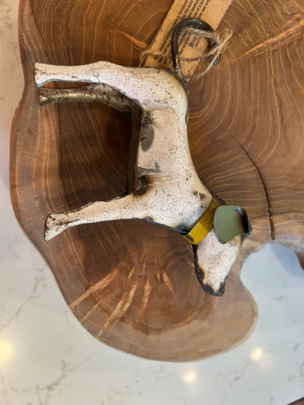 HomArt recycled metal primitive dog